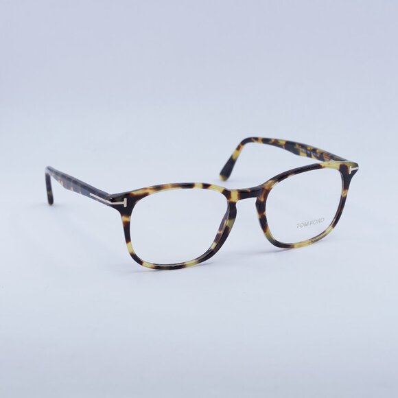 Tom Ford FT5505 053 Eyeglasses Havana 52mm Square Frame - Picture 1 of 11